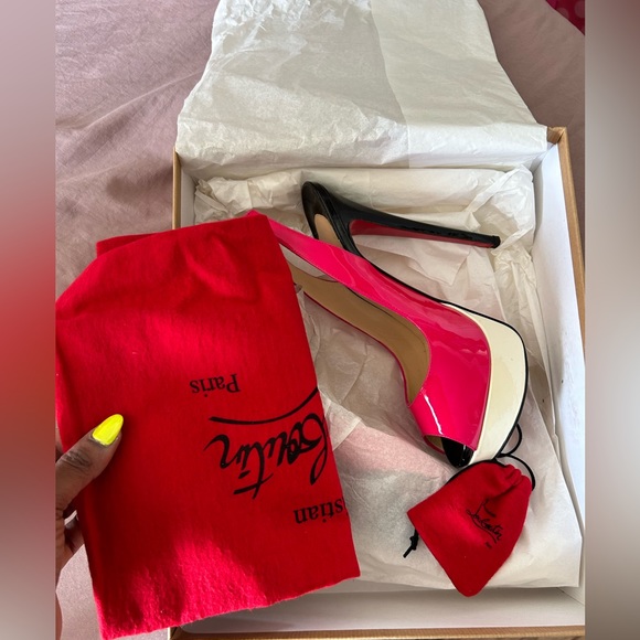 Christian Louboutin Shoes - Lady Peep Sling Heel